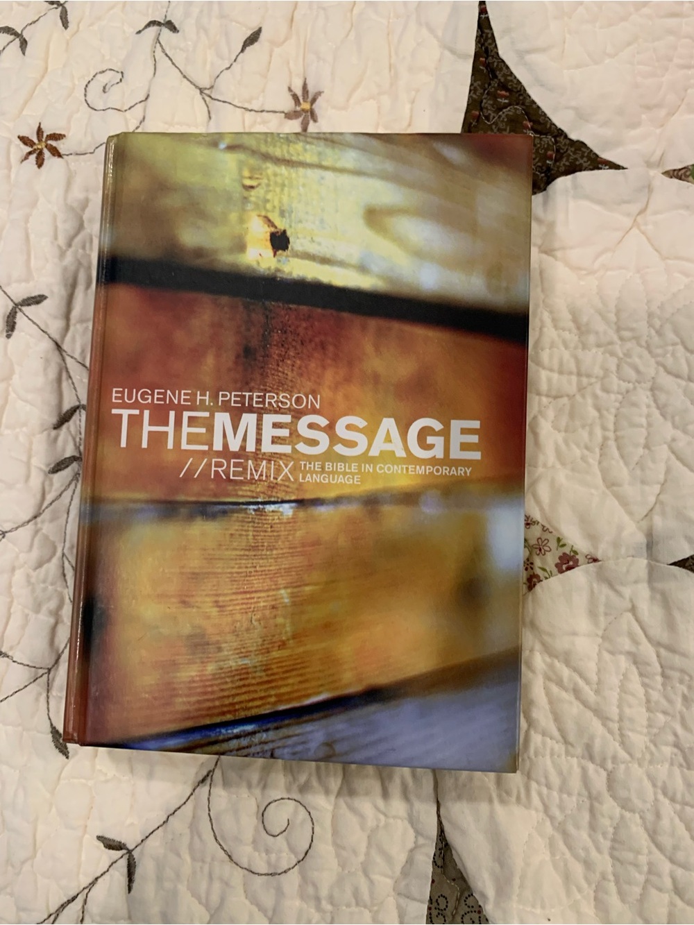 The Message // Remix by Eugene H. Peterson - Warm Woodtone Cover